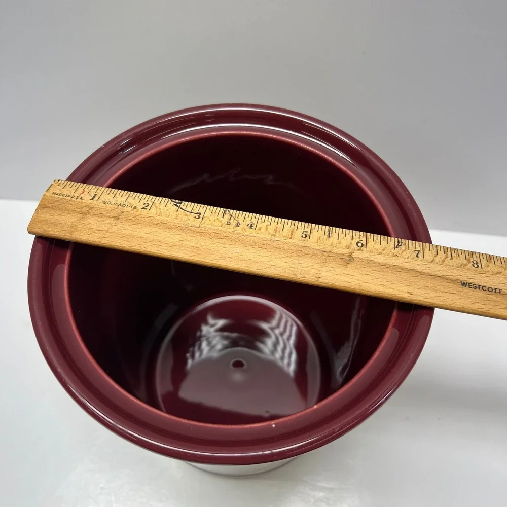 Fiesta 3 Qt‎ 96oz Large Original Lidded Canister Retired Cinnabar Fiestaware USA